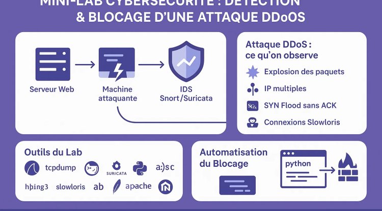 Construire un Mini-Lab de Cybersécurité pour Détecter et Bloquer une Attaque DDoS