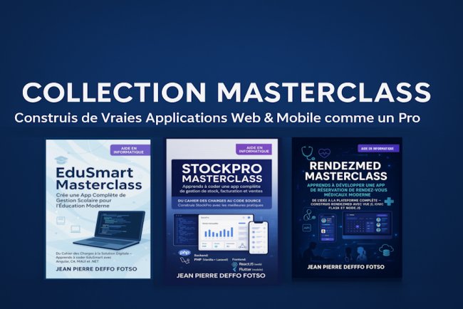 Collection MasterClass – Construis de Vraies Applications Web & Mobile comme un Pro