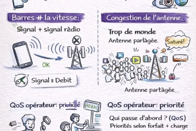 Pourquoi ta 4G/5G “capte à fond”… mais Internet rame ?