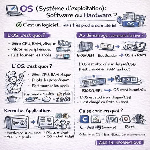 C’est quoi un Système d’Exploitation (OS) ? Software ou Hardware ?