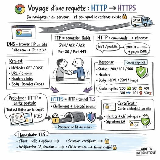FILM RÉSEAU  Une journée de voyage avec HTTP / HTTPS (le vrai “sous le capot”)