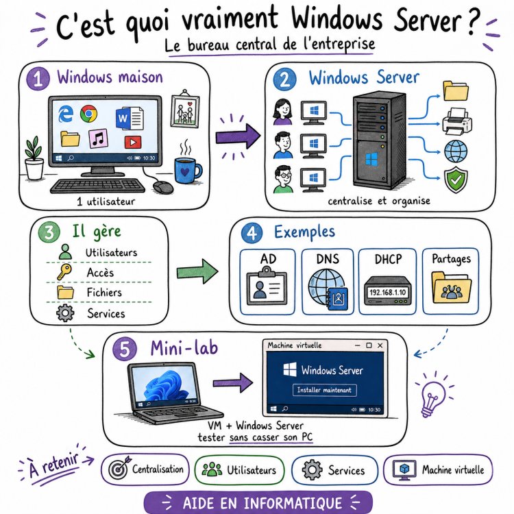 Administration Système Windows C’est quoi vraiment Windows Server ?