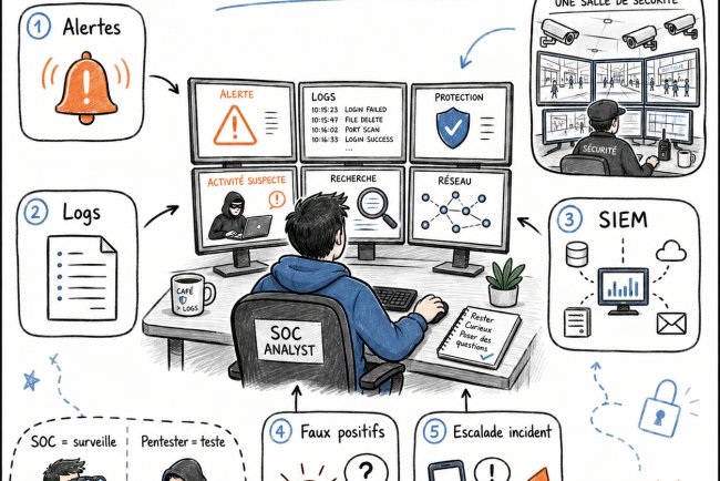 Analyste SOC : le surveillant des caméras de sécurité