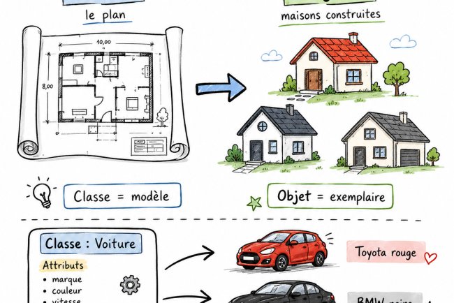 Les objets et classes : comprendre la POO sans panique