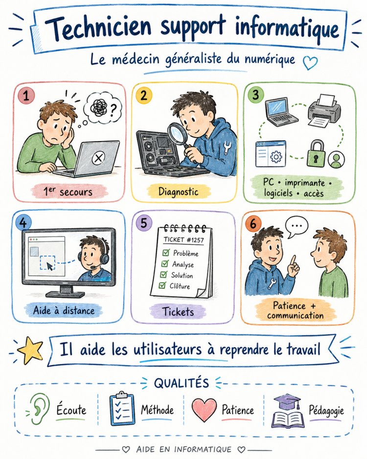 Technicien support informatique : le médecin généraliste du numérique