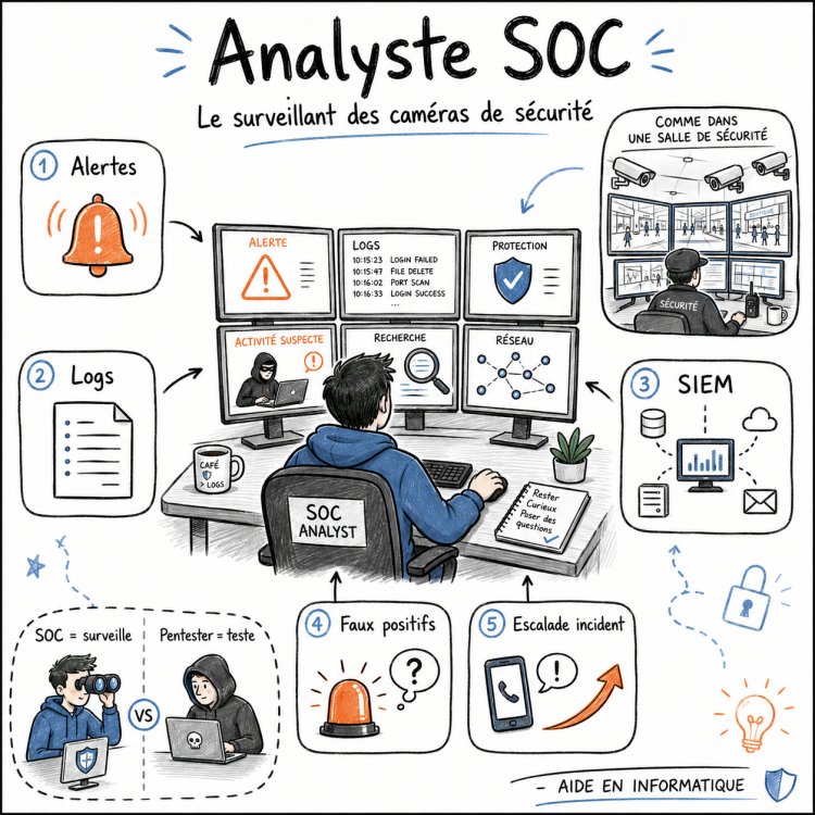Analyste SOC : le surveillant des caméras de sécurité