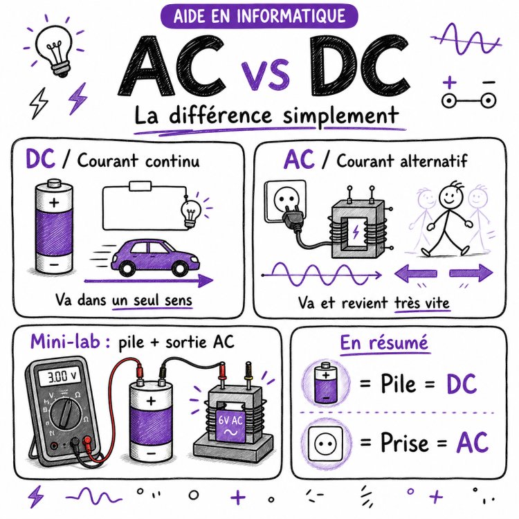 Différence entre AC et DC sans jargon compliqué
