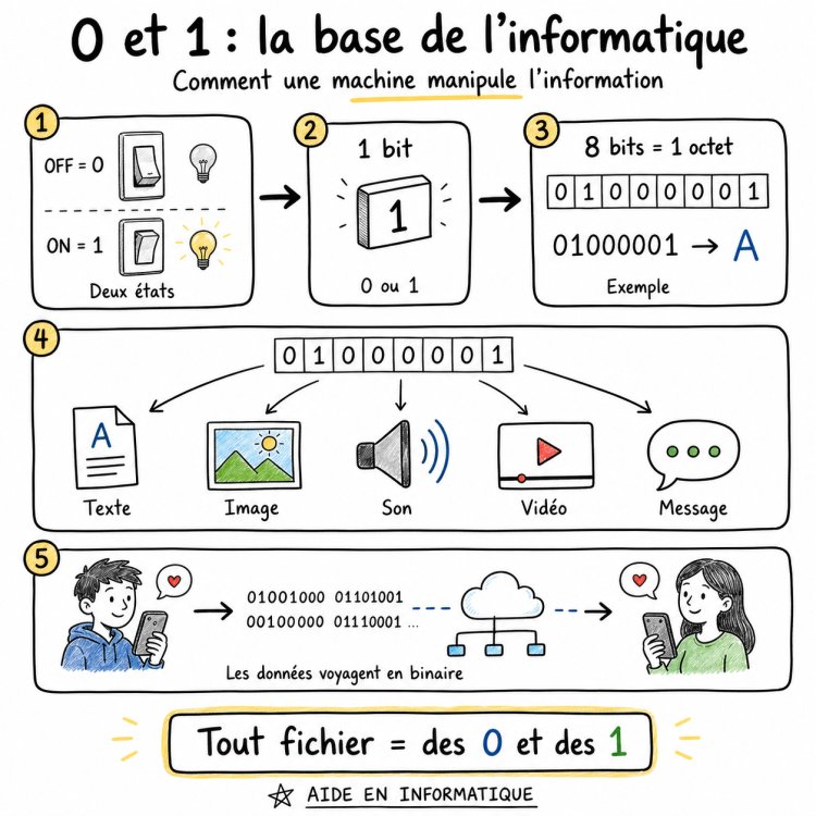 Les 0 et les 1 : le vrai B.A.-BA de l’informatique