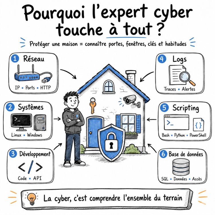 Pourquoi un expert cyber doit comprendre le réseau, le système et le développement ?