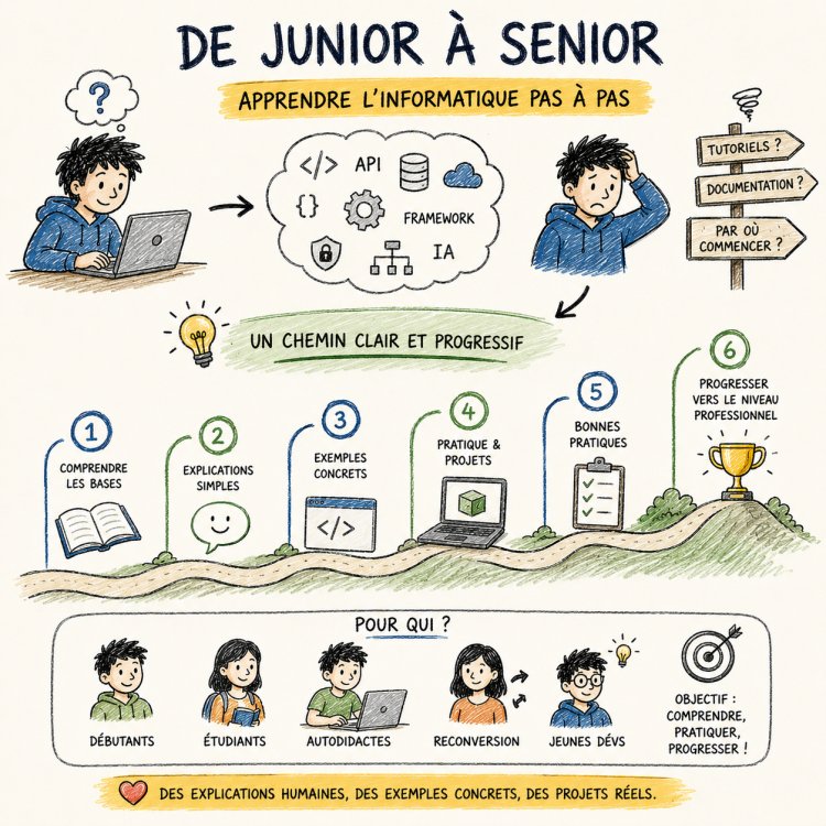 La collection “De Junior à Senior” : apprendre l’informatique pas à pas, sans jargon inutile