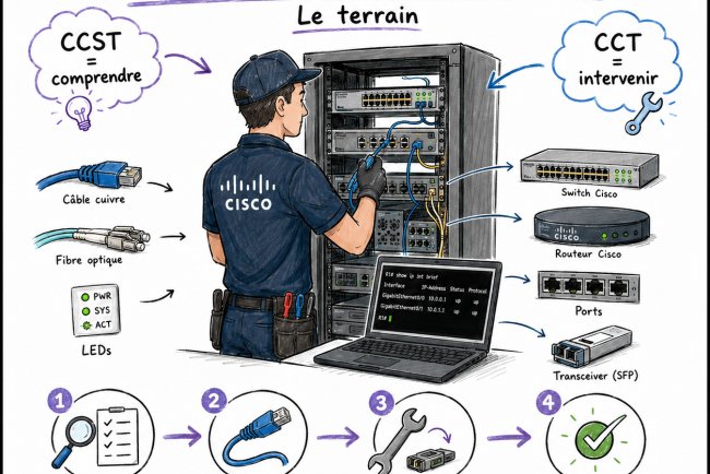 [CERTIFICAT CISCO] — Après le CCST, découvrons le CCT Field Technician