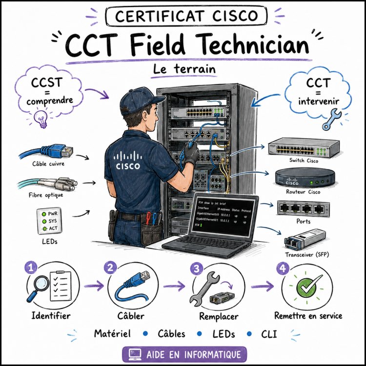 [CERTIFICAT CISCO] — Après le CCST, découvrons le CCT Field Technician