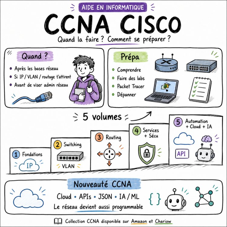  [CERTIFICATION CISCO] — CCNA : quand la préparer, comment s’y prendre… et pourquoi on parle maintenant d’IA et de Machine Learning dans les réseaux ?