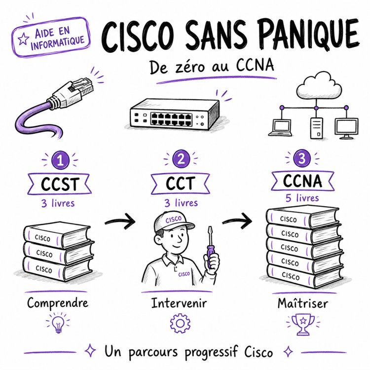 Cisco Sans Panique — De Zéro au CCNA : Parcours CCST, CCT et CCNA